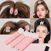 LJHYSD Volumizing Hair Clips Hair,Rollers Hair Curlers for Long and Short Hair,Volume Hair Root Clips,DIY Hair Styling Accessories Tool with Clip Self Grip Volume Hair Root,Pink,4PCS ﻿