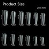 Vnjaoi 120 Pcs Poly Extension Gel Dual Nail Forms Nail Molds With Scale Builder Coffin Nail for Gel Manicure Nail Art Design Salon DIY at Home (Long Ferrari Dual Nail Forms Set)