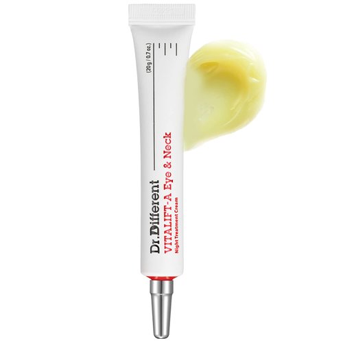 Dr.Different VITALIFT-A Eye & Neck - Retinal & Peptides Anti-Aging & Anti-Wrinkle Treatment for Night Spot & Aging Skin - Deep Hydrating & Moisturizing Night Cream For Men and Women 0.7oz.