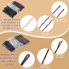 400 Pcs Bobby Pins Hair Pins Set, 2 Inch Hair Pins for Women Girls and U-Shaped Hair Pins for Buns, 5 Colors Bobby Pins Brown Blonde Black Hair Styling Pins with Storage Box
