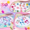 Little Girl Jewelry Rings Toys in Box, Adjustable Rings for Kids, 30 PCS Cute Costume Jewelry Princess Party Favors Birthday Easter Christmas Valentines Gifts for 3 4 5 6 7 8 9 Year Old Girls