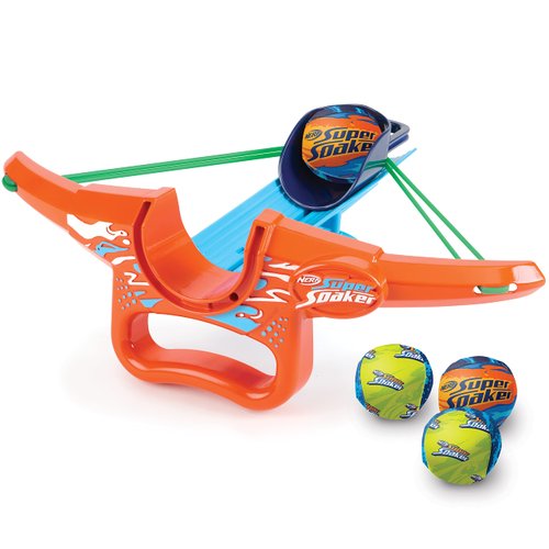 Nerf Super Soaker Wrist Rocket Storm Ball Water Rocket Includes 4 Reusable Water Absorbent Balls