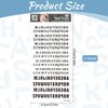 12 Sheets Temporary Tattoo Letters Self-adhesive Custom Temporary Tattoos Fake Letters Tattoo Stickers for Women and Men