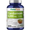 NusaPure Cardamom 4:1 Extract, 1000 mg Equivalent to 4,000mg 200 Vegetarian Capsules (Non-GMO, Vegan)