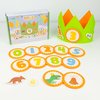 BONNYCO Dinosaur Birthday Crown with Interchangeable Numbers from 0 to 9 & Themed Figures First Birthday Gifts For Boys, Birthday Hat, 1st Birthday Crown Boy | Dinosaur Birthday Boy Hat, Carnival