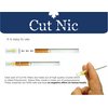 Cut Nic 8 Hole Easy Draw Disposable Cigarette Filters - (600 Filters) - Including 2 Travel Cases