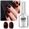GAOY Dark Red Gel Nail Polish, 16ml Soak Off Gel Polish, UV Light Cure for Nail Art DIY Manicure at Home, 2387 Alluring Wine