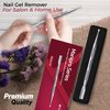 Suvorna Cuticle Pusher Tool & Nail Cleaning Tool, Mini Cuticle Pusher Stainless Metal Cuticle Pusher, Under Nail Cleaner Tool/Gel Nail Polish Remover Tool, Nail Cuticle Pusher for Salon, Spa & Home