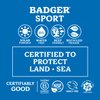 Badger Reef Safe Sunscreen, SPF 40 Sport Mineral Sunscreen, 98% Organic Sunscreen Ingredients, Broad Spectrum, Water Resistant, Zinc Oxide Sunscreen, Unscented, 2.9 fl oz