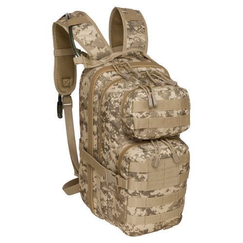 Surge Tactical Hydration Pack by Fieldline | Military Backpack with MOLLE System | Survival Bug Out Bag | 22L Storage Capacity + 3L Reservoir (Digital Sand) (Digital Sand)
