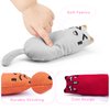 Legendog 5Pcs Bite Resistant Catnip Toy for Cats,Catnip Filled Cartoon Mice Cat Teething Chew Toy