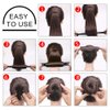Chrontier 3PCS Black Easy Fast Snap Hair Bun Maker Donut Updos Shaper DIY Ponytail Holder Hair Styling Roll Tool Ballet Hair French Twist Fold Wrap Strap Women Girl