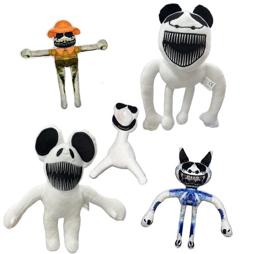 Zoonomaly Plush Toy, Strange Zoo Plush Toys, Monsters Fish and Horror Characters, Scary Deformed Zoo Plush Pillow Dolls for Kids Boys Girls Adults and Fans, Halloween Christmas Birthday Gift (5pcs)