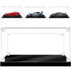 ICUANUTY Acrylic Display Case for Lego Speed Champions Car ,Clear Display Box Dustproof Acrylic Case with Black Base,Size:8.66×4.33×3.15 in(NOT Included The Model)