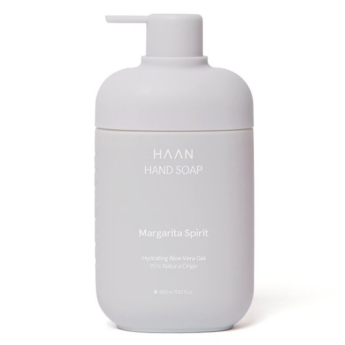 HAAN Foaming Hand Soap | Moisturizing Liquid Hand Soap for Dry Skin | Multi Purpose Hand Wash with Aloe Vera & Cocos Nucifera | Natural Bathroom Soap w/Pump Dispenser | Margarita Spirit - 11.8 Fl Oz
