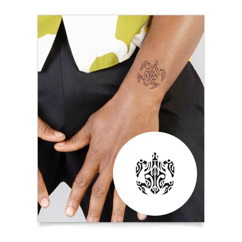 Inkbox Temporary Tattoos, Semi-Permanent Tattoo, One Premium Easy Long Lasting, Water-Resistant Temp Tattoo with For Now Ink - Lasts 1-2 Weeks, Fubsy, 2 x 2 in
