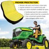 Riding Lawn Mower Cushioned Seat Cover LP92334 for John Deere Mower Tractor & Gator Weatherproof Seats up to 18" High Oxford 300D Fabric with Convenie