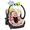 Caterbee Baby Car Seat Toys, Activity Spiral Stroller Hanging Toys with Rattle for Infant (Elephant)