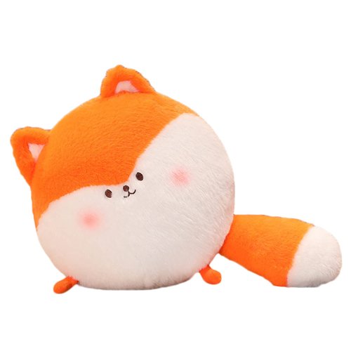Plush Round Fox Stuffed Animal Fox Hugging Pillow Fox Plushies Throw Pillow Round Fox Anime Gift for Kids and Lovers in Birthday,Valentine's Day,Christmas¡­