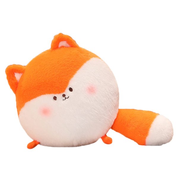 Plush Round Fox Stuffed Animal Fox Hugging Pillow Fox Plushies Throw Pillow Round Fox Anime Gift for Kids and Lovers in Birthday,Valentine's Day,Christmas¡­