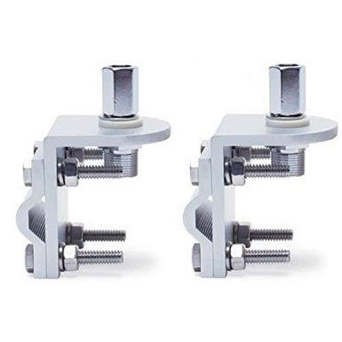 Pro Trucker Lot of (2) 3-Way Single Groove CB Radio Antenna Mirror Mounts
