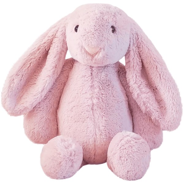 Joojies Pink Bunny Stuffed Animal - Medium 16" Adorable Soft Plush Toy | Cute Rabbit Plushie Decor and Gift for Valentines, Easter, Birthdays, Baby Showers |