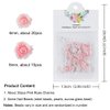 3D Pink Rose Flower Nail Charms Flower Nail Art Charms Nail Pearls Beads Flower Charms for Nails Design Rose Nail Charm Floral Nail Jewels for Nail Art Rhinestones for Nails Supply Nail Decorations