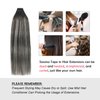 Sassina 20 Inch Human Hair Tape in Extensions Ombre Tape in Hair Extensions Human Hair Invisible Tape in Hair Extensions Human Real Hair 50g Natural Black to Silver Balayage 20 Pcs, 1B/silver/1B