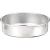 Nordic Ware Natural Aluminum Commercial Round Layer Cake Pan Baking Essentials, 9", Silver