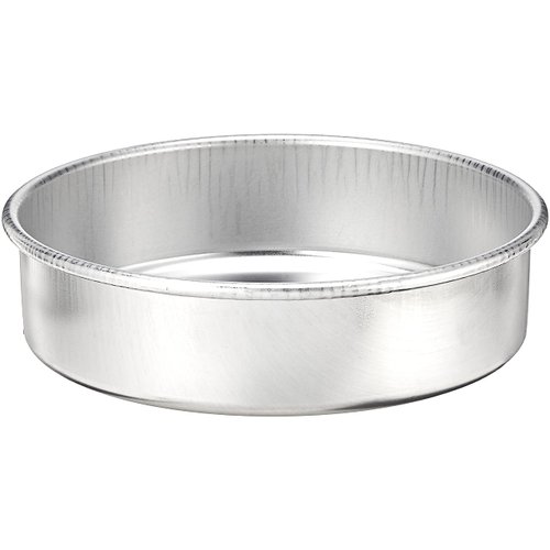 Nordic Ware Natural Aluminum Commercial Round Layer Cake Pan Baking Essentials, 9", Silver