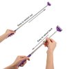Xiaokeis Back Scratcher, Portable Extendable Stainless Steel Telescoping Back Scratchers Telescoping Scratcher Tetractable Claw Metal Hand Massager Tool for Adults(Purple)