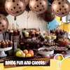 RoundFunny 24 Pcs 21 Inch Chocolate Chip Cookie Balloons Foil Party Balloons Bulk Balloons Decor for Birthday Party Baby Shower Theme Decorations Supplies (Chocolate Cookie)
