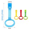 4pcs Walk Assistant Plastic Baby Crib Pull Rings for Baby Baby Pull Up Rings Cot Hanging Rings for Infant Baby Toddler Practice Tool (4 Colors)