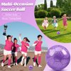 Sparkling Purple Size 2 Toddler Soccer Ball Kids Soccer Ball Mini Soccer Ball Age 3-8 Indoor Soccer Ball Training Soccer Ball Small Soccer Ball for Boys Girls Gift Outdoor Sport Practice Grass Game