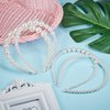 WILLBOND 4 Pcs Pearls Headbands Women White Faux Pearl Rhinestones Hairbands Bridal Hair Hoop Wedding Hair Accessories for Women