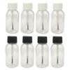 ccHuDE 10 Pcs 30ml Clear Plastic Brush Applicator Cap Bottles Empty Cuticle Oil Bottles Refillable Glue Paint Bottle Cosmetic Essential Oil Containers