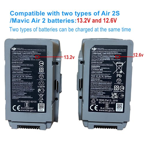 Hanatora Air 2S,Mavic Air 2 Wall & Car Charger Compatible with DJI Air 2S,Mavic Air Battery, 5 in 1 Rapid Multi Parallel Charging Hub Drone Accessories