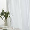 HLC.ME White Sheer Curtains 108 Inches Long - Voile Extra Long Window Treatment Rod Pocket Curtain Panels for Bedroom and Living Room (54 x 108 inches Long, Set of 2)