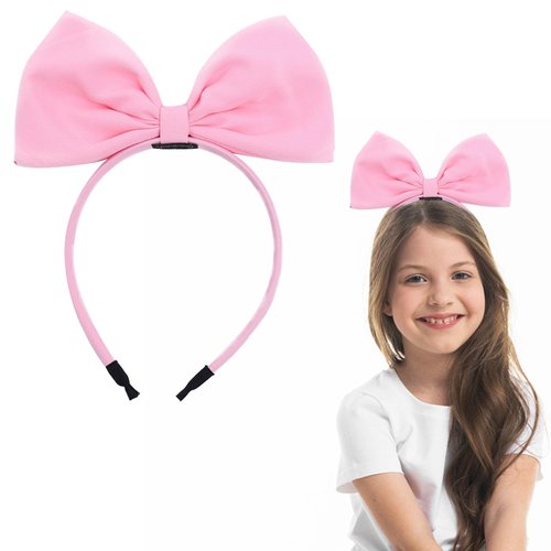 GFLPO Pink Bow Headband for Women Girls,Non Slip Fashion Knotted Hair Bands,Bow Hairbands,Bowknot...