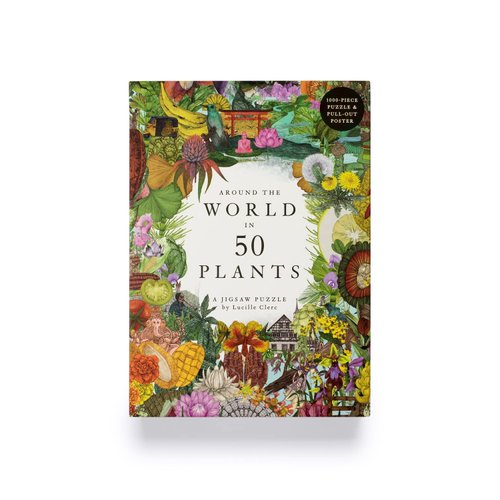 Laurence King Around The World in 50 Plants 1000 Piece Puzzle, 19 x 27 Inch