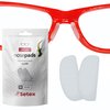 Setex Gecko Grip 1mm Anti Slip Eyeglass Nose Pads, (Bulk Pack 15 Clear Pair) USA Made, 2500 Innovative Microstructured Fibers per Nose Pad, 1mm x 7mm x 16mm