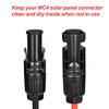 ELFCULB Solar Panel Plug Caps Weather Resistant Dust Male and Female Cap for Solar Panel Connector (6 Pairs)