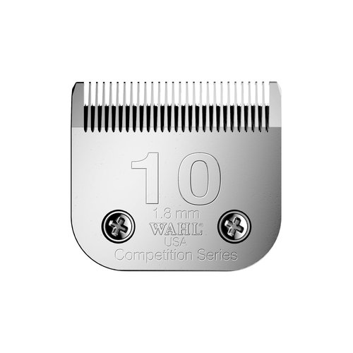 Wahl Competition Blade, Number 10, Full Tooth, Blade Set Animal Clipper, 1.8mm, Replacement Blades, Spare Clipper Blade, Pet Clipper Spares, Stainless Steel, Rust Resistant, Precise Cutting
