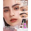 Eyebrow Gel Set with Brow Tool-Waterproof Medium Brown Tinted Eye Brow Gel & Clear Brow Setting Glue,Longlasting Brow Tinting Gel Brow Filler for Eyebrows,Thanksgiving Makeup Gift Kit for Women-01+03