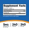 Nutricost Yohimbine HCl 5mg, 240 Capsules Extra Strength - Gluten Free, Non-GMO
