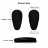 Mr.ZzjOOj Eyeglass Nose Pads, Soft Silicone Adhesive Nose Pads for Glasses, 3.2mm Heighten Anti-Slip Air Chamber Glasses Nose Pad for Full Plastic Frames, 12 Pairs (Clear)