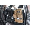Tacticool Car Seat Back Organizer - Upgraded Tactical Molle Vehicle Panel Universal Fit Car Seat Cover Protector with Extra USA Flag Patch (Black)