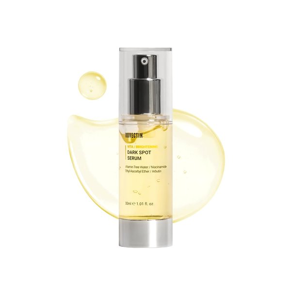 ROVECTIN Vita Dark Spot Serum for Clearing Blemish and Evening Skin Tone | Rich Vitamin C, Brightening, Hydrating For Dry, Sensitive, Normal, Oily Skin | Vegan K-Beauty (1.01 Fl. Oz, 30ml)