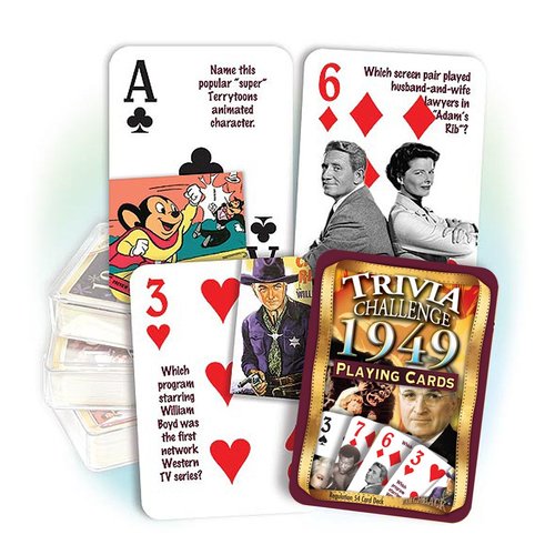 1949 Flickback Trivia Playing Cards: Birthday