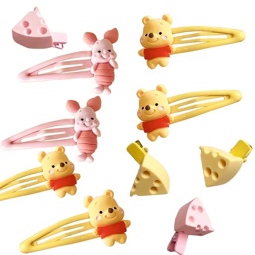 Anime cartoon Hair Clips 10 Pieces for Family Friend Gifts